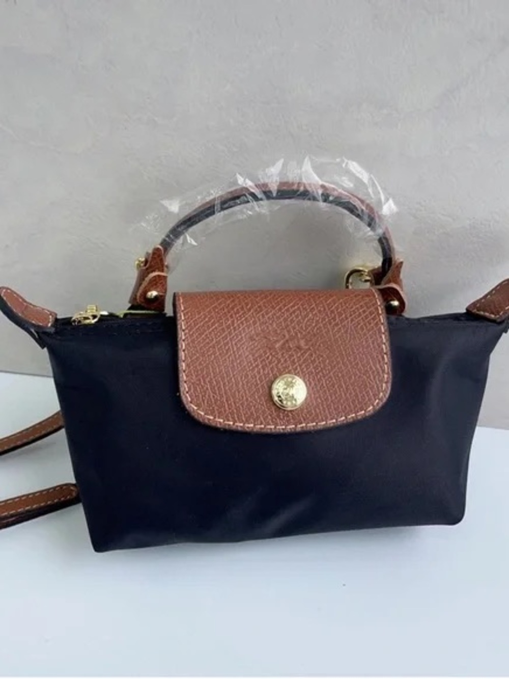 Longchamp Black Mini Crossbody Bag